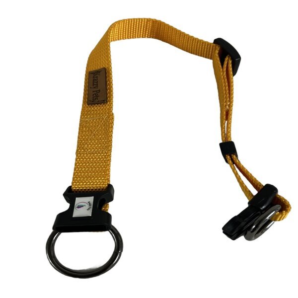 Classic Adjustable Nylon Dog Collar -Yellow