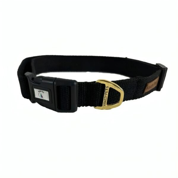 Premium Nylon Dog Collar (Black)