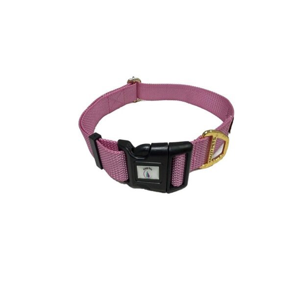 Premium Nylon Dog Collar (Pink)